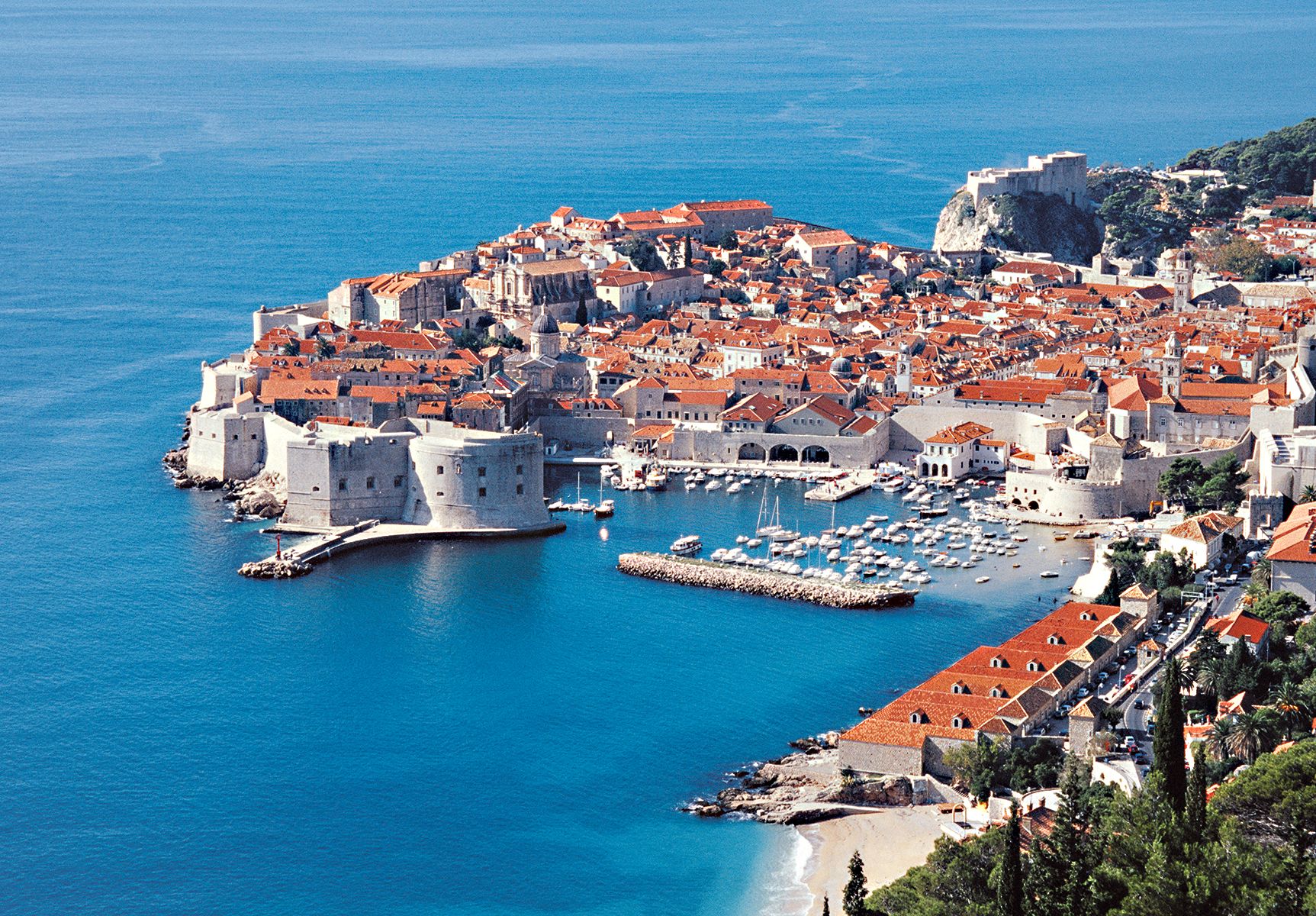 City on the coast in Croatia