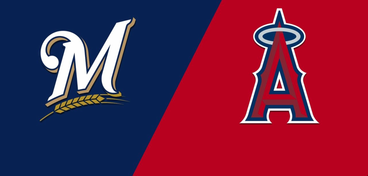 brewers versus angels graphic