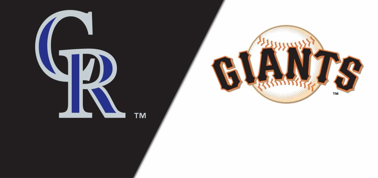 giants versus rockies graphic