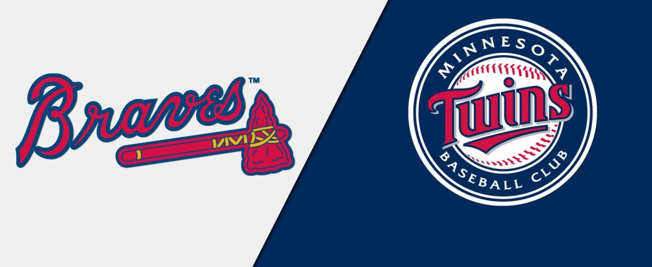 twins versus braves graphic