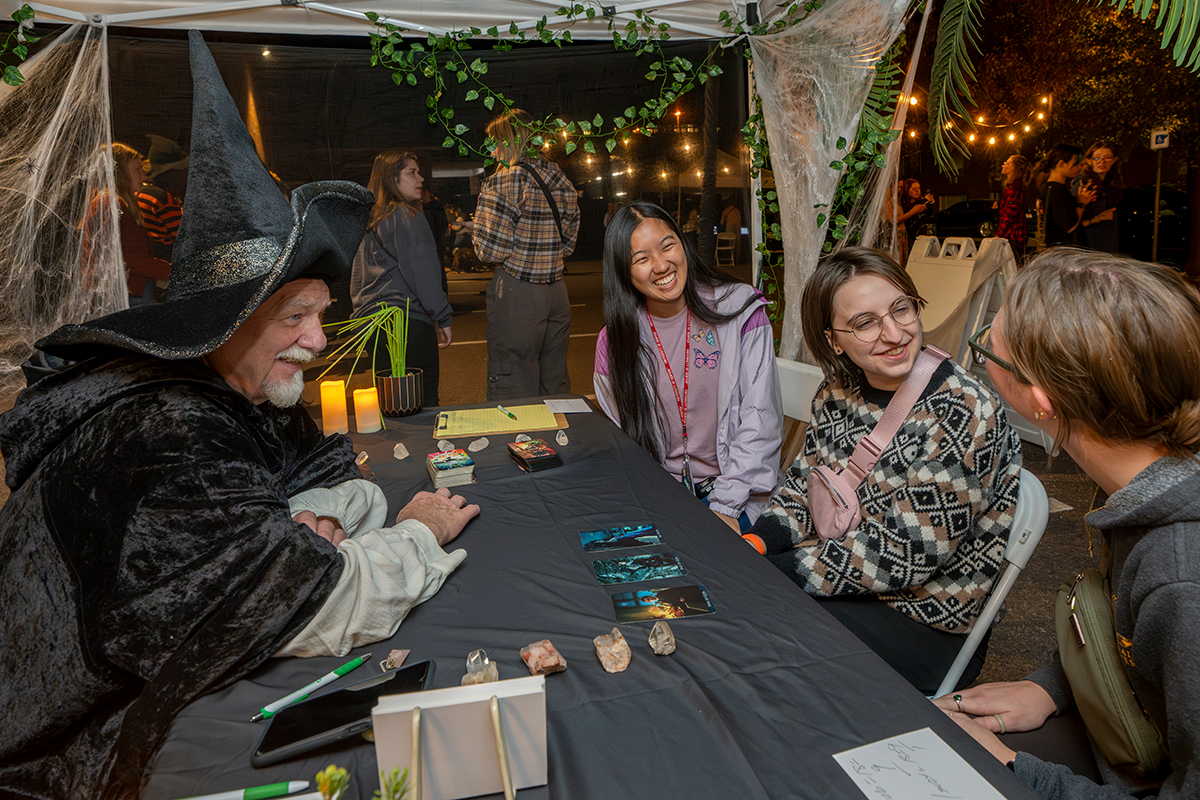 Students at the Full Moon Fest