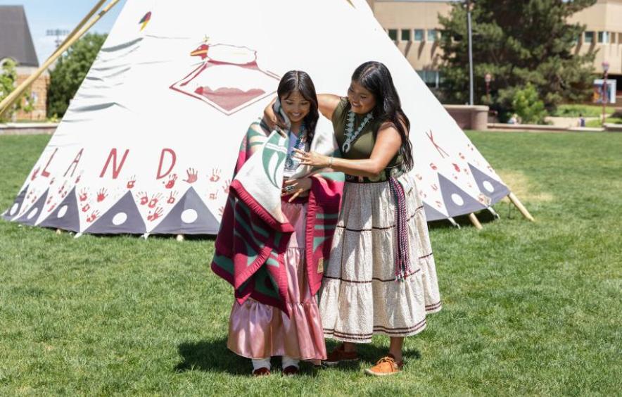blanket wrapping ceremony