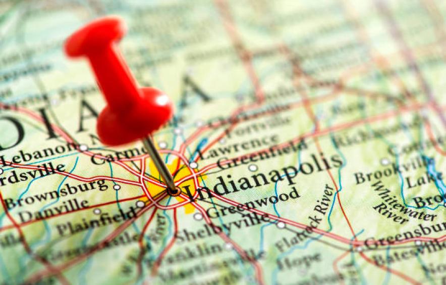 indianapolis push pin map