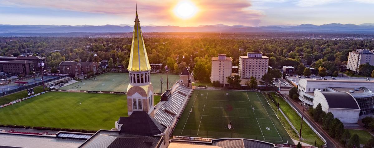 University of Denver Campus at Sunset