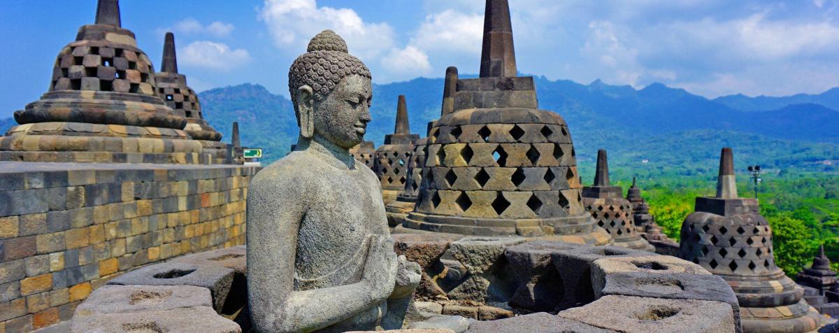 Sacred statue overlooking the sea