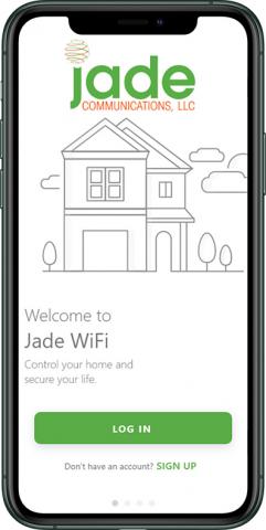 Phone screen with Jade app