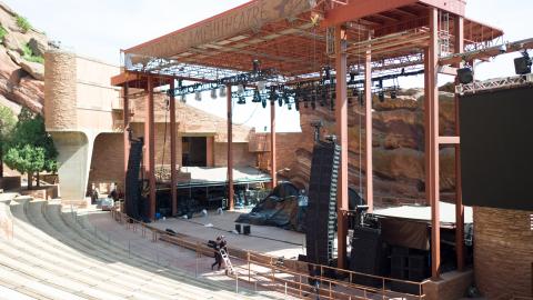 The Red Rocks stage
