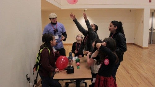 Girls from around the metro area learn about STEM during the 2016 Femme in STEM event. Girls from around the metro area learn about STEM during the 2016 Femme in STEM event.