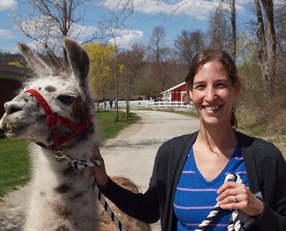 Alison Leslie and Llama